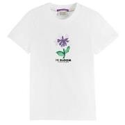 Scotch & Soda T-shirt Med Blomstertryck Vit 4 år