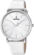 Festina Damklocka F20371-1 Vit/Läder Ø38 mm