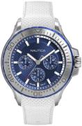 Nautica Herrklocka NAPAUC001 Blå/Gummi Ø49 mm