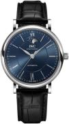 IWC Herrklocka IW459402 Portofino Blå/Läder Ø40 mm