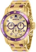 Invicta Herrklocka 37692 Pro Diver Gulguldstonad/Stål Ø48 mm