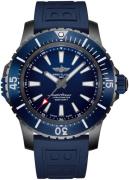 Breitling Herrklocka V17369161C1S1 Superocean Ii 48 Blå/Gummi Ø48 mm