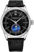 Stührling Original Herrklocka 897.02 Celestia Svart/Läder Ø42 mm