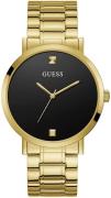 Guess Herrklocka W1315G2 Svart/Gulguldtonat stål Ø44 mm