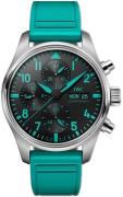 IWC Herrklocka IW388108 Pilots Svart/Gummi Ø41 mm