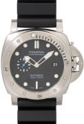 Panerai Herrklocka PAM01229 Submersible Svart/Gummi Ø44 mm