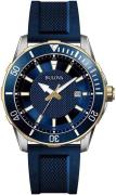 Bulova Herrklocka 98B345 Blå/Gummi Ø44 mm