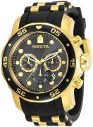 Invicta Herrklocka 30764 Pro Diver Svart/Gulguldtonat stål Ø48 mm