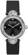 Versus by Versace Damklocka VSP333021 Victoria Harbour Svart/Läder