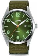 Lorus Herrklocka RH919NX9 Classic Grön/Textil Ø42 mm