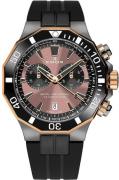 Edox Herrklocka 10112-357GRNCA-BRNR Delfin Brun/Gummi Ø43 mm