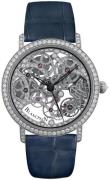 Blancpain Herrklocka 6633-1900-55B Villeret Diamantinfattad/Läder