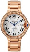 Cartier WJBB0038 Ballon Bleu Silverfärgad/18 karat roséguld Ø42 mm