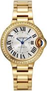 Cartier Damklocka WJBB0069 Ballon Bleu De Silverfärgad/18 karat gult