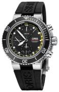 Oris Diving Herrklocka 01 774 7708 4154-Set RS Svart/Gummi Ø48 mm