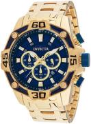 Invicta Pro Diver Herrklocka 33846 Blå/Gulguldtonat stål Ø52 mm