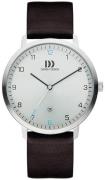 Danish Design Classic Herrklocka 3314534 Silverfärgad/Läder Ø42 mm