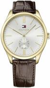 Tommy Hilfiger Curtis Herrklocka 1791170 Silverfärgad/Läder Ø44 mm