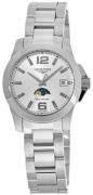 Longines Conquest Ladies Damklocka L3.381.4.76.6 Silverfärgad/Stål