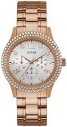 Guess Bedazzle Damklocka W1097L3 Silverfärgad/Roséguldstonat stål