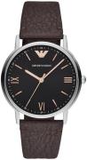 Emporio Armani Herrklocka AR11153 Svart/Läder Ø46 mm