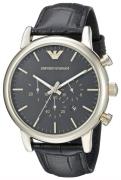 Emporio Armani Herrklocka AR1917 Dress Svart/Läder Ø46 mm