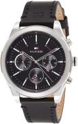 Tommy Hilfiger Herrklocka 1791740 Svart/Läder Ø44 mm