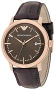 Emporio Armani Herrklocka AR0574 Dress Brun/Läder Ø42 mm