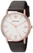 Emporio Armani Herrklocka AR11011 Dress Vit/Läder Ø43 mm