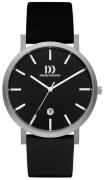 Danish Design Herrklocka IQ13Q1108 Dress Svart/Läder Ø40 mm