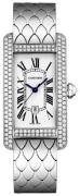 Cartier Damklocka WB710011 Tank Americaine Silverfärgad/18 karat