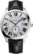 Cartier Herrklocka WSNM0015 Drive De Silverfärgad/Läder