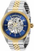 Invicta Herrklocka 36440 Specialty Blå/Gulguldtonat stål Ø43 mm