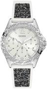 Guess Damklocka W1096L1 Swirl Vit/Gummi Ø40 mm