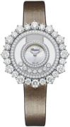 Chopard Damklocka 209436-1001 Happy Diamonds Silverfärgad/Satin