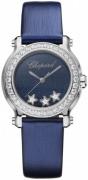 Chopard Damklocka 278509-3050 Happy Sport Blå/Textil Ø30 mm