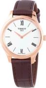 Tissot Damklocka T063.209.36.038.00 Tradition Vit/Läder Ø31 mm