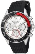 Nautica Herrklocka NAPWPC001 Vit/Gummi Ø44 mm