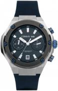 Cerruti 1881 Herrklocka CIWGO2206107 Blå/Gummi Ø44 mm