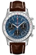 Breitling Herrklocka AB0121211C1P2 Navitimer 01 Blå/Läder Ø43 mm