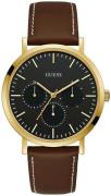 Guess Herrklocka W1044G1 Iconic Svart/Läder Ø44 mm