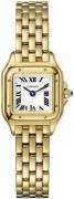 Cartier Damklocka WGPN0016 Panthere De Silverfärgad/18 karat gult