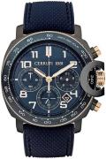 Cerruti 1881 Herrklocka CIWGO2206801 Svart/Gummi Ø46 mm