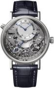 Breguet Herrklocka 7597BB-G1-9WU Tradition Silverfärgad/Läder Ø40