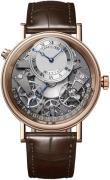 Breguet Herrklocka 7597BR-G1-9WU Tradition Silverfärgad/Läder Ø40