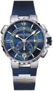 Ulysse Nardin Herrklocka 1553-155-3-43 Marine Collection Blå/Titan