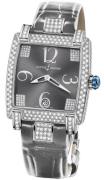 Ulysse Nardin Damklocka 130-91FC-609 Ladies Caprice Grå/Läder Ø34