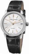 Ulysse Nardin Damklocka 8103-116B-2-91 Classico Silverfärgad/Läder