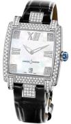 Ulysse Nardin Damklocka 130-91AC-301 Ladies Caprice Vit/Läder Ø34 mm