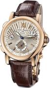 Ulysse Nardin Herrklocka 246-55-30 Dual Time Silverfärgad/Läder